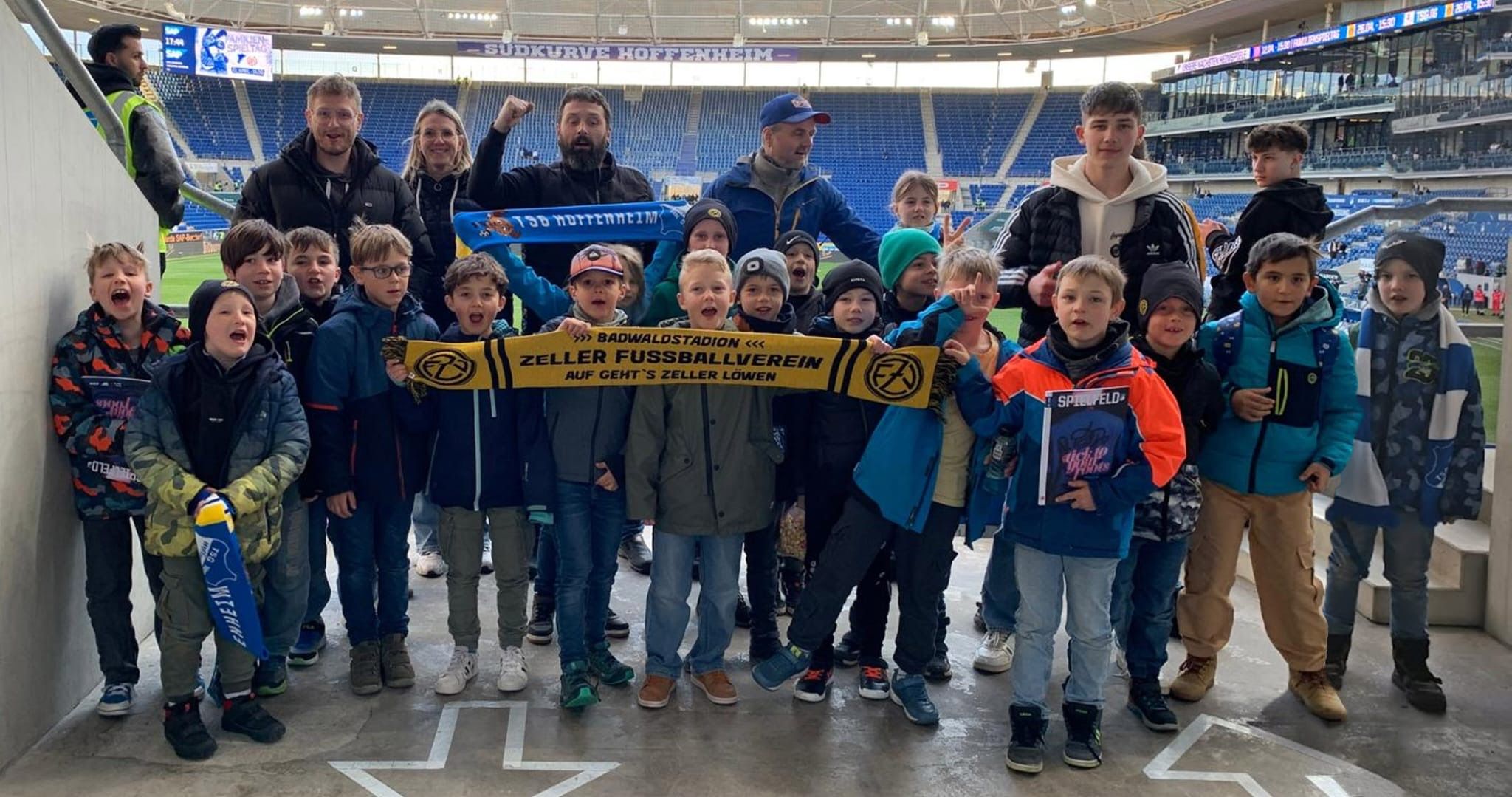 F-Jugend des Zeller FV besucht Spiel der TSG Hoffenheim